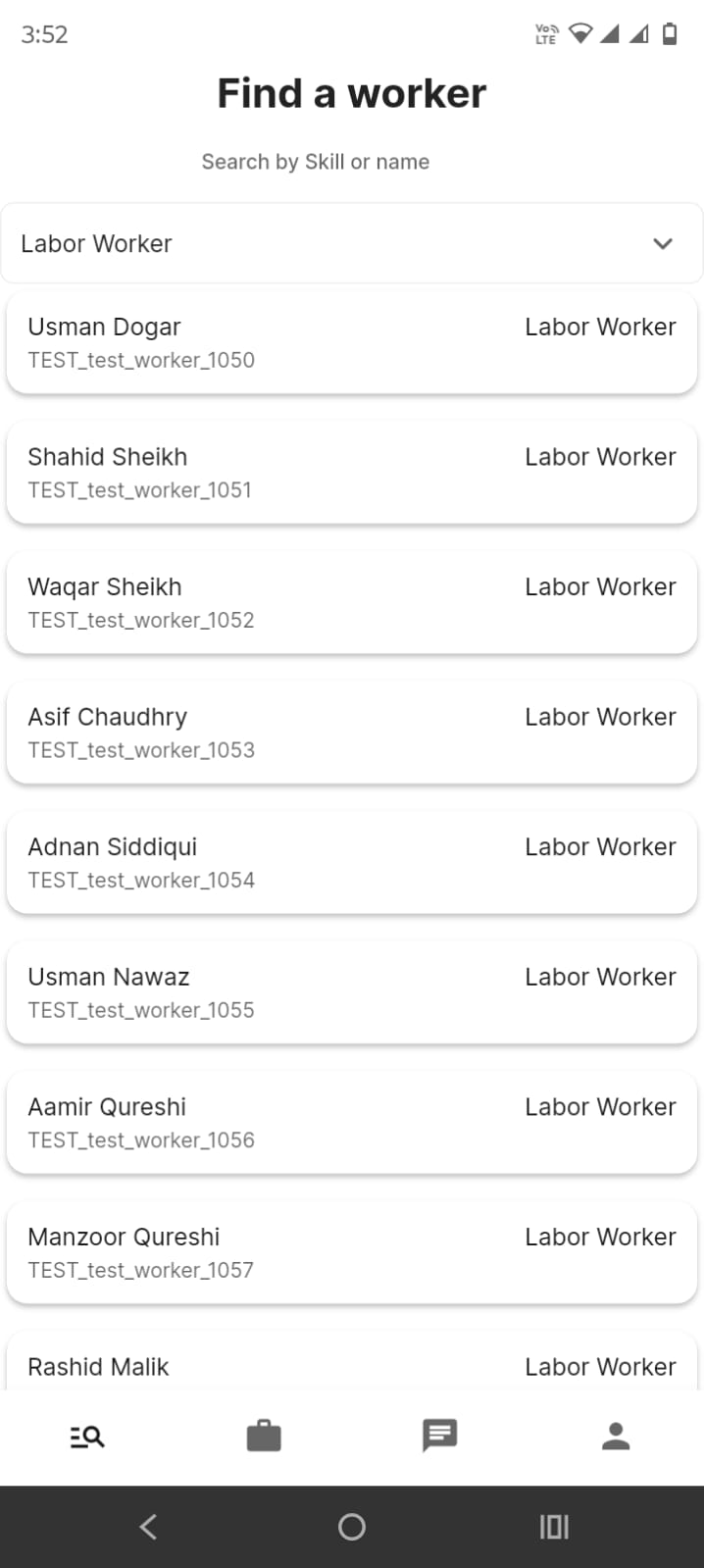 KaamApp Find a Worker