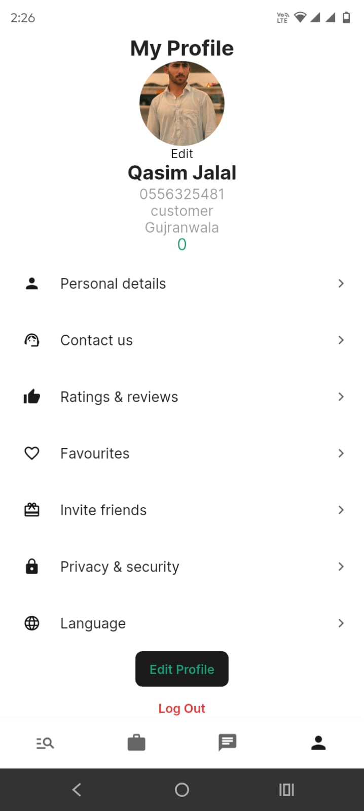 KaamApp Profile